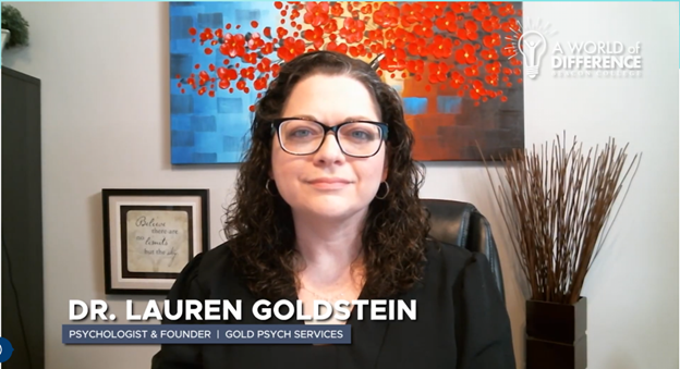 Dr. Lauren Goldstein, founder of Gold Psych Services